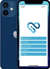 Illustration of the app on a mobile phone